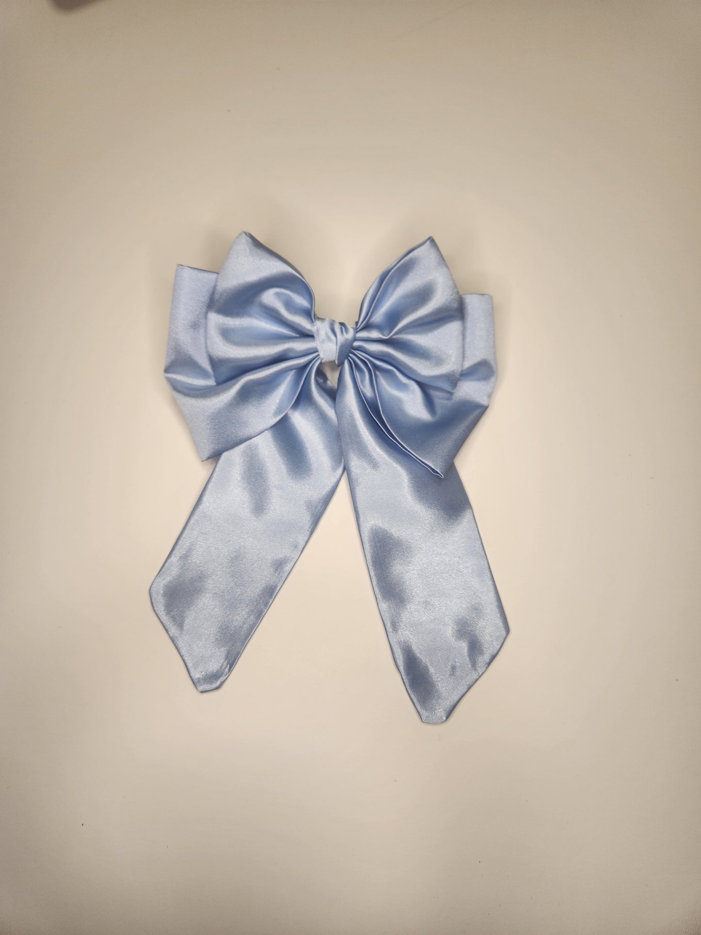 Sky Blue Twin-Tailed Double Layer Bow